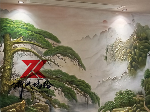 杭州市萧山区别墅排屋浮雕壁画
